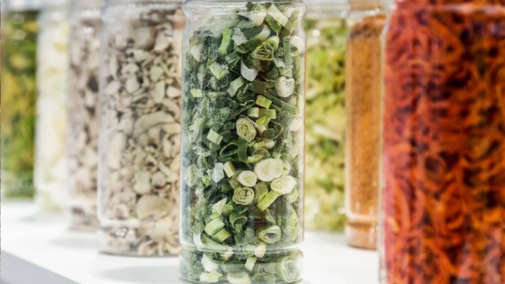 frozen food inside jars