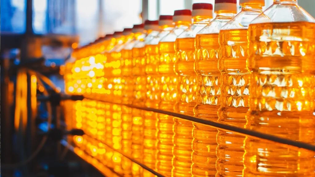 bottles of cooking oil