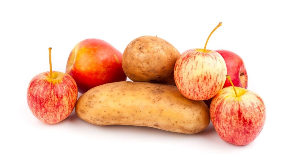 apples and potatoes