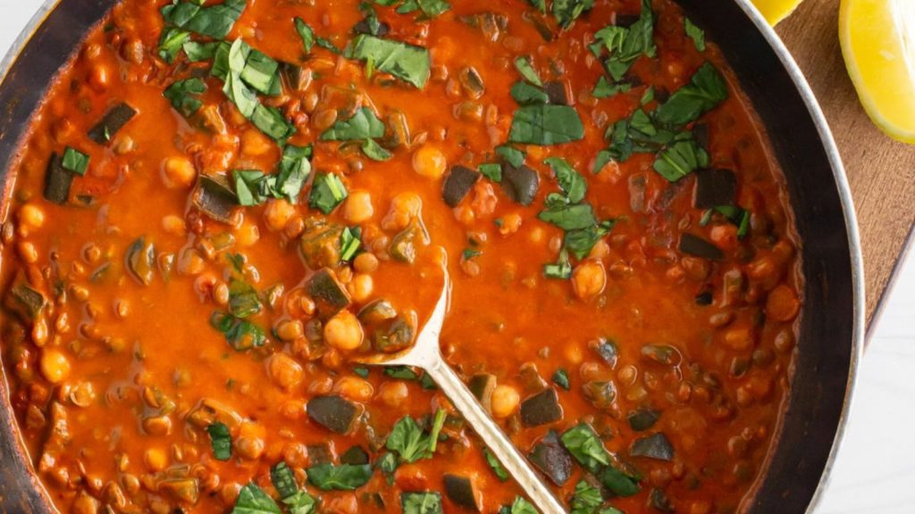 Creamy Gochujang Chickpeas and Lentils