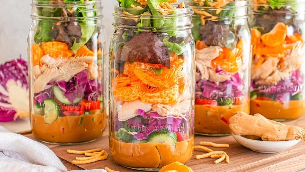 Mason Jar Asian Chicken Salad