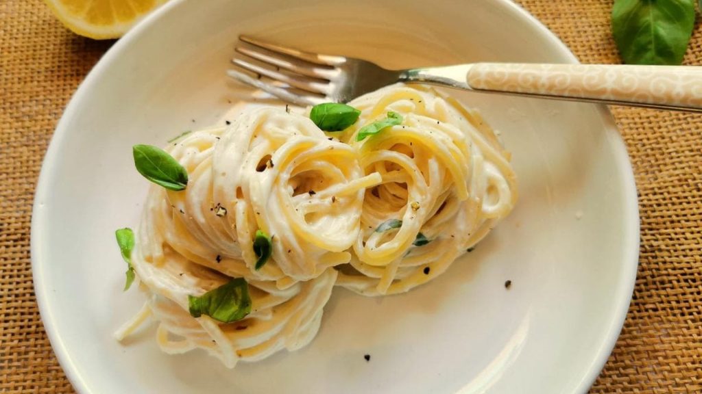Spaghetti al Limone with Ricotta and Basil