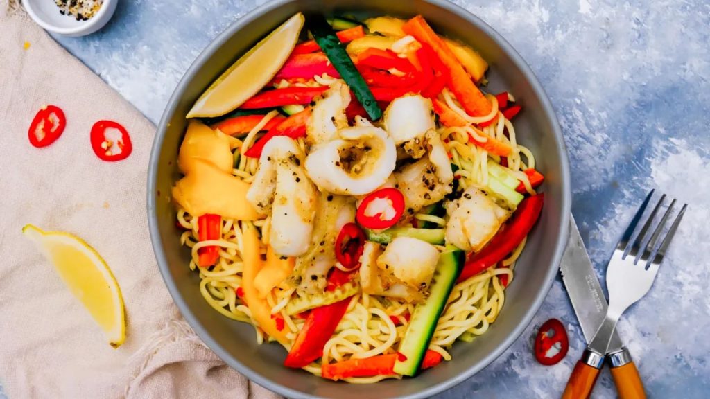 Thai Squid Salad with Mango