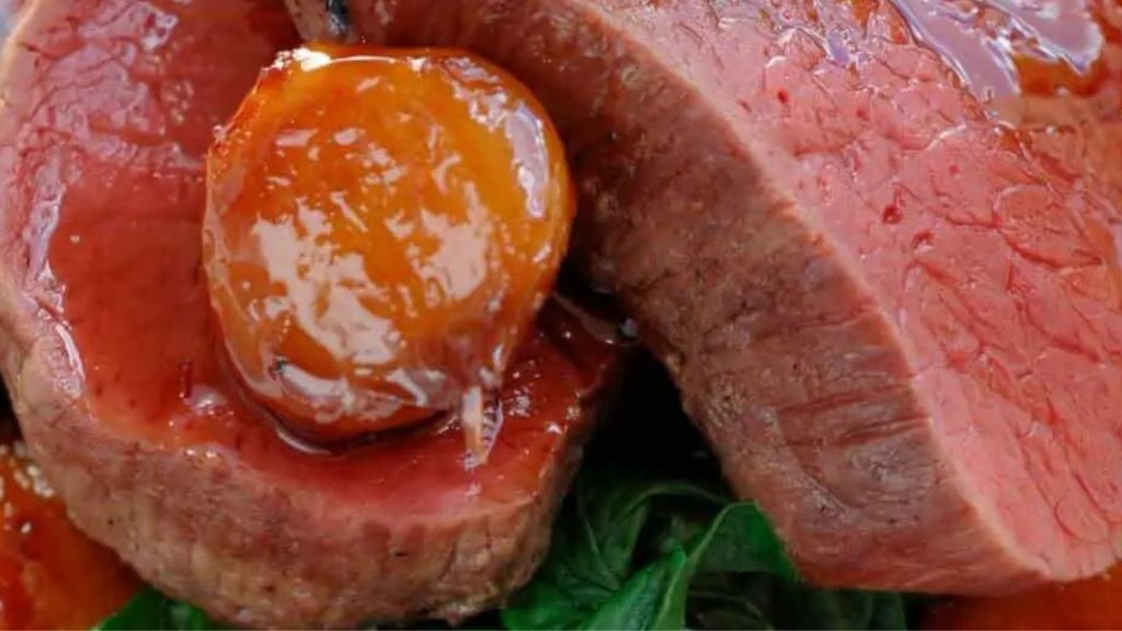 Venison Steak with Red Wine Jus