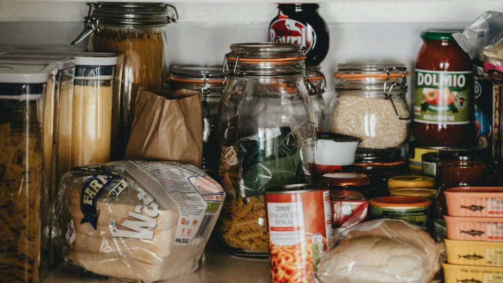 pantry in a kitchen